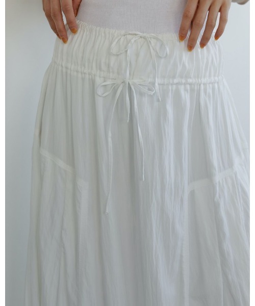 anuke（アンヌーク）の「anuke Volume Balloon Skirt 62510806（スカート・レディース・ホワイト/ブラック・36/38）」の4枚目の写真