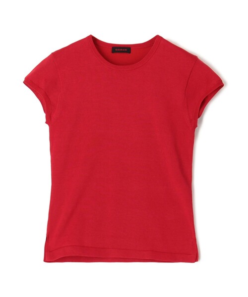 caban（キャバン）の「コットンポリエステル フレンチスリーブプルオーバー（ニット/セーター・レディース・ネイビー/レッド/ブラック/ライトブルー/ホワイト・FREE）」の5枚目の写真