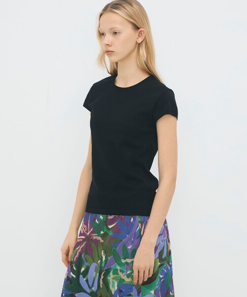 caban（キャバン）の「コットンポリエステル フレンチスリーブプルオーバー（ニット/セーター・レディース・ネイビー/レッド/ブラック/ライトブルー/ホワイト・FREE）」の7枚目の写真