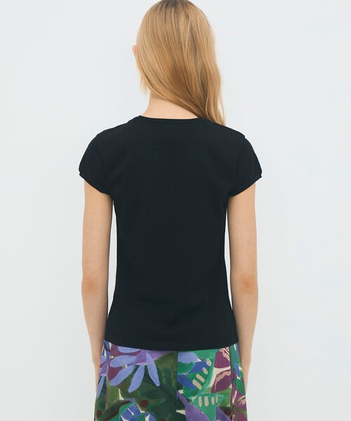 caban（キャバン）の「コットンポリエステル フレンチスリーブプルオーバー（ニット/セーター・レディース・ネイビー/レッド/ブラック/ライトブルー/ホワイト・FREE）」の9枚目の写真