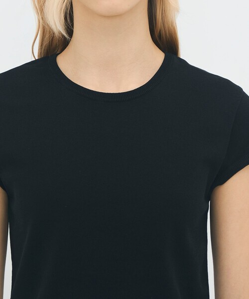 caban（キャバン）の「コットンポリエステル フレンチスリーブプルオーバー（ニット/セーター・レディース・ネイビー/レッド/ブラック/ライトブルー/ホワイト・FREE）」の10枚目の写真