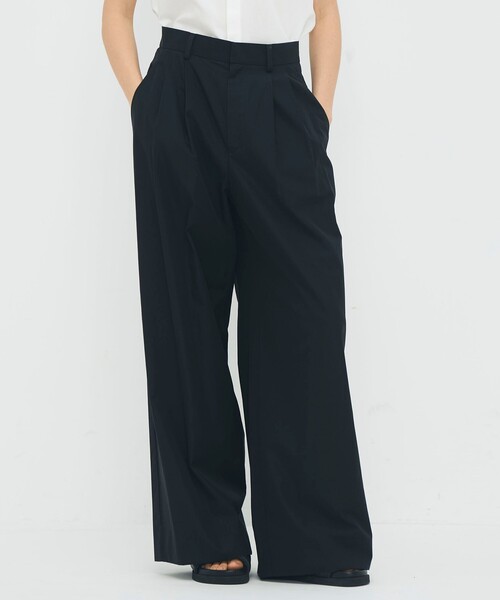 caban（キャバン）の「シャトルポプリン 2タックワイドパンツ（その他パンツ・レディース・ネイビー/チャコールグレー/ピンク・XS/S）」の5枚目の写真