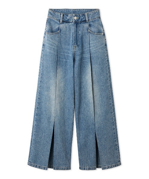 FRAY I.D フレイアイディー 　ボックスタックワイドデニムパンツ ボックスタックワイドデニムパンツ（デニムパンツ）｜FRAY I.D（フレイ