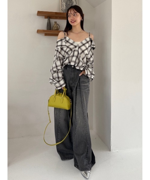 ボックスタックワイドデニムパンツ（デニムパンツ）｜FRAY I.D