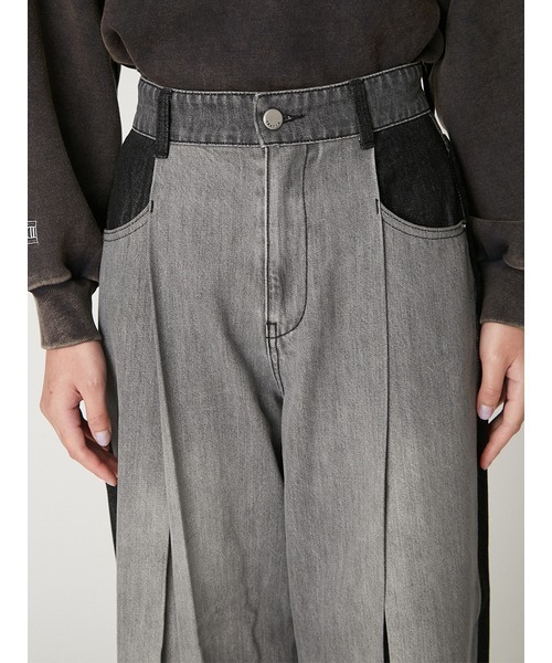 ボックスタックワイドデニムパンツ（デニムパンツ）｜FRAY I.D（フレイ