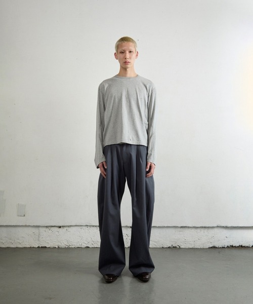 CELT&COBRA スラックス XL グレー チバユウスケ NVRFRGT（ネヴァーフォーゲット）の「CURVED LEG UTILITY