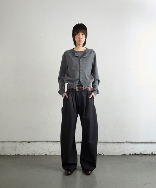 【NVRFRGT】S-CURVED WIDELEG TROUSERS NVRFRGT（ネヴァーフォーゲット）の「CURVED LEG UTILITY TROUSERS