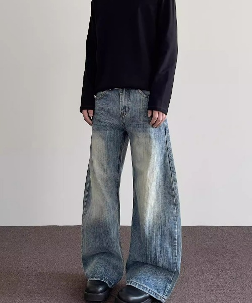 REBALANCE(リバランス)の「ワイドデニムパンツ(デニムパンツ・メンズ・A・LARGE/X-LARGE/MEDIUM)」の1枚目の写真