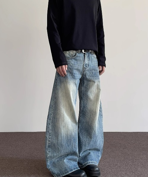 REBALANCE(リバランス)の「ワイドデニムパンツ(デニムパンツ・メンズ・A・LARGE/X-LARGE/MEDIUM)」の2枚目の写真