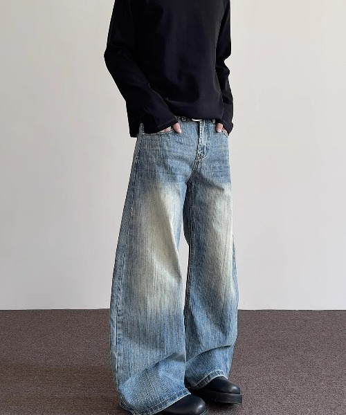 REBALANCE(リバランス)の「ワイドデニムパンツ(デニムパンツ・メンズ・A・LARGE/X-LARGE/MEDIUM)」の3枚目の写真