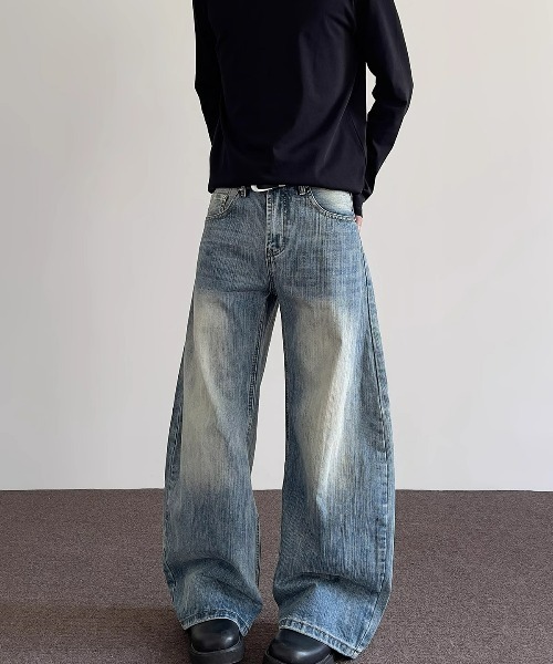 REBALANCE(リバランス)の「ワイドデニムパンツ(デニムパンツ・メンズ・A・LARGE/X-LARGE/MEDIUM)」の4枚目の写真