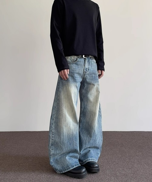 REBALANCE(リバランス)の「ワイドデニムパンツ(デニムパンツ・メンズ・A・LARGE/X-LARGE/MEDIUM)」の5枚目の写真