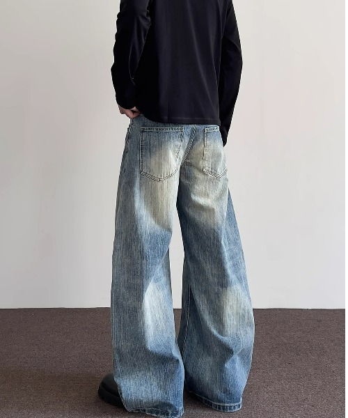 REBALANCE(リバランス)の「ワイドデニムパンツ(デニムパンツ・メンズ・A・LARGE/X-LARGE/MEDIUM)」の6枚目の写真