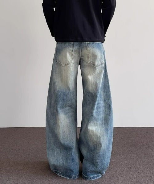 REBALANCE(リバランス)の「ワイドデニムパンツ(デニムパンツ・メンズ・A・LARGE/X-LARGE/MEDIUM)」の9枚目の写真
