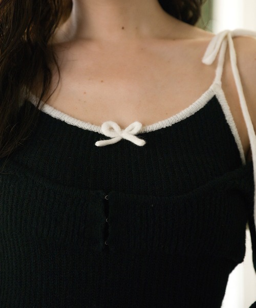 fupel(フぺル)の「bicolor ensemble knit mini onepiece / バイカラーアンサンブルニットミニワンピース(ワンピース・レディース・ベージュ/ブラック・FREE)」の21枚目の写真