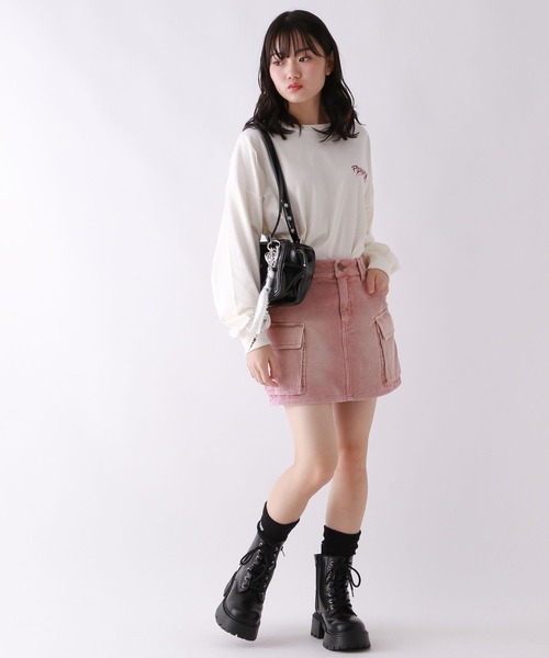 repipi armario(レピピ アルマリオ)の「コーデュロイカーゴスカート(スカート・キッズ・ブラウン/ネイビー/ブラック/ピンク・SMALL/LARGE/MEDIUM)」の8枚目の写真