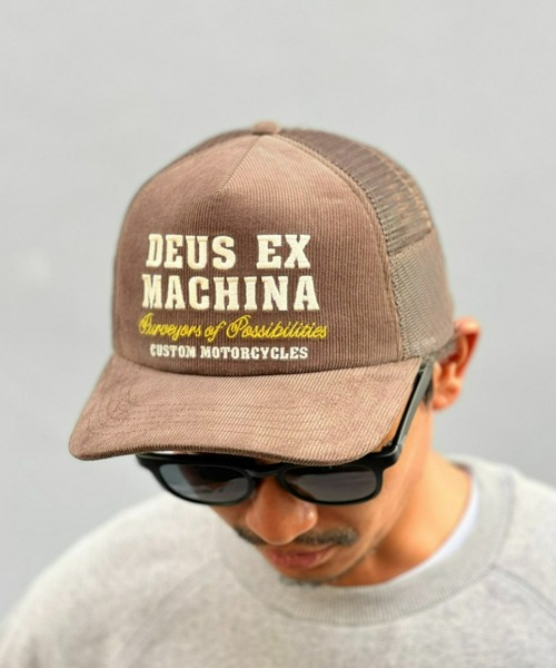 DEUS EX MACHINA（デウスエクスマキナ）の「【DEUS】Gumshoe Cord Trucker（キャップ・メンズ・ブラック/クリーム/ブラウン・ONE SIZE）」の2枚目の写真
