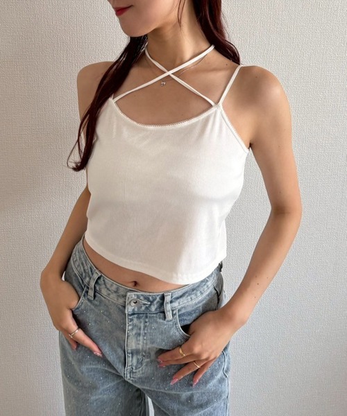 one after another NICE CLAUP（ワンアフターアナザーナイスクラップ）の「キャミソール+カーディガンセット（アンサンブル・レディース・ホワイト系その他/オフホワイト/アイボリー/ブラック・FREE）」の11枚目の写真