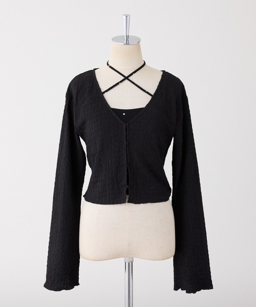 one after another NICE CLAUP（ワンアフターアナザーナイスクラップ）の「キャミソール+カーディガンセット（アンサンブル・レディース・ホワイト系その他/オフホワイト/アイボリー/ブラック・FREE）」の21枚目の写真