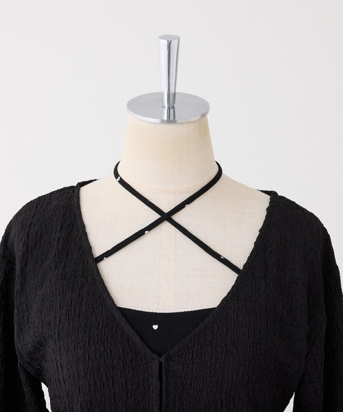 one after another NICE CLAUP（ワンアフターアナザーナイスクラップ）の「キャミソール+カーディガンセット（アンサンブル・レディース・ホワイト系その他/オフホワイト/アイボリー/ブラック・FREE）」の18枚目の写真