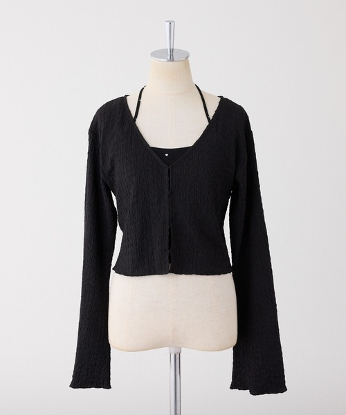 one after another NICE CLAUP（ワンアフターアナザーナイスクラップ）の「キャミソール+カーディガンセット（アンサンブル・レディース・ホワイト系その他/オフホワイト/アイボリー/ブラック・FREE）」の22枚目の写真