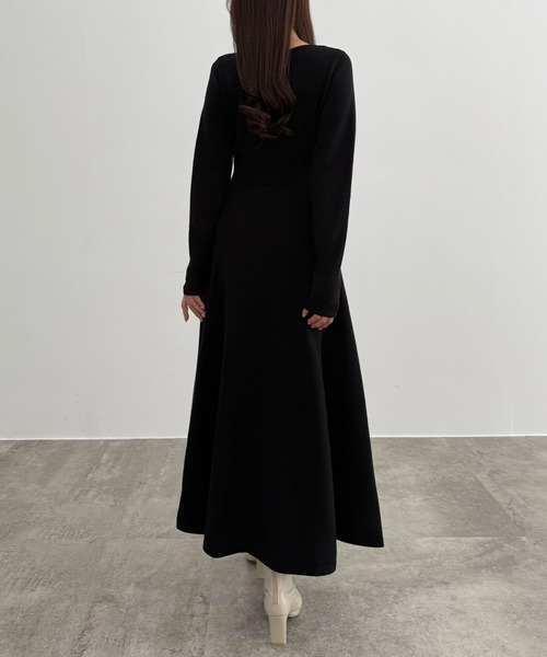 セール】アシンメトリーネックニットワンピース（ワンピース）｜CENEA