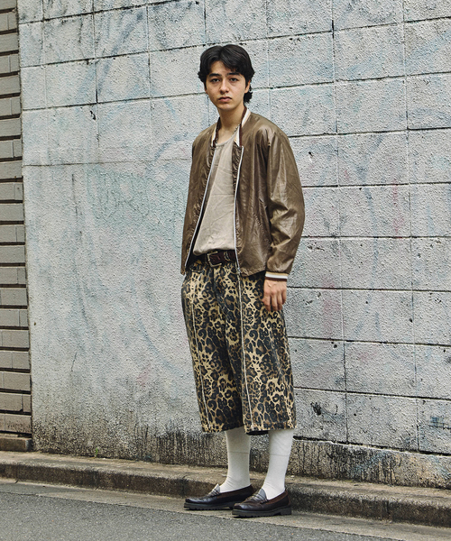 NULL（ヌル）の「NULL TOKYO / ヌル トウキョウ 別注 バギー スリー クォーター レオパード（その他パンツ・メンズ・ブラック/ブラウン・MEDIUM/LARGE）」の14枚目の写真