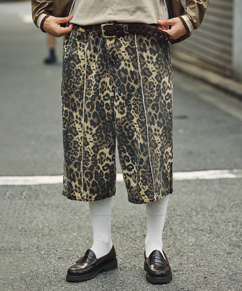 NULL（ヌル）の「NULL TOKYO / ヌル トウキョウ 別注 バギー スリー クォーター レオパード（その他パンツ・メンズ・ブラック/ブラウン・MEDIUM/LARGE）」の21枚目の写真
