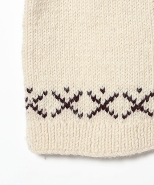 B:MING by BEAMS（ビーミングバイビームス）の「【別注】NEPALHANDKNIT / カラーベスト（ベスト・レディース・ホワイト系その他5/チャコールグレー・ONE SIZE）」の12枚目の写真