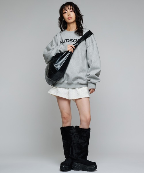 Narcissus（ナルシス）の「【大容量】クロスビッグショルダーバッグ　エナメル（ショルダーバッグ・レディース・ブラック/ホワイト・FREE）」の18枚目の写真