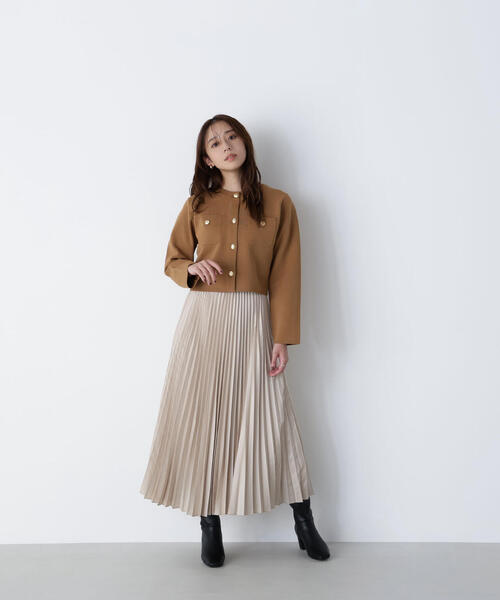 セール】◇チンツプリーツスカート（スカート）｜NATURAL BEAUTY BASIC
