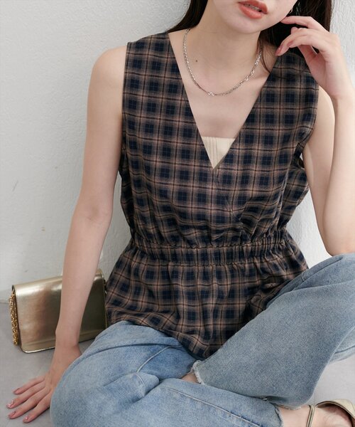 natural couture（ナチュラルクチュール）の「【WEB限定】２WAYカシュクールビスチェ（シャツ/ブラウス・レディース・その他4/その他3/その他2/その他1・FREE）」の4枚目の写真