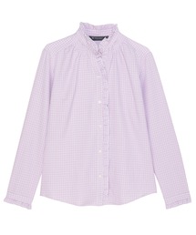 TOKYO SHIRTS | COFREX  スタンド ゴムシャーリングブラウス 長袖 レディースデザインシャツ(シャツ/ブラウス)