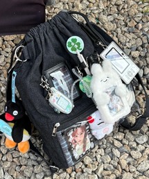 DIAVEL | 【3WAY推し活リュック】星柄クリアポケット付き(ショルダーバッグ)