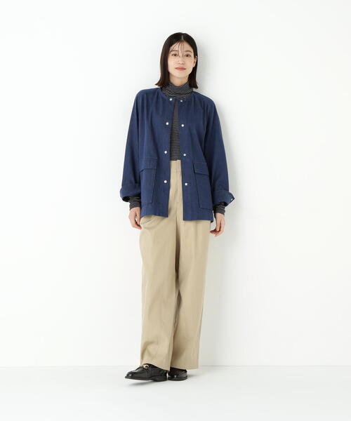 human woman(ヒューマンウーマン)の「◆コットンナイロンツイルパンツ(その他パンツ・レディース・ベージュ/ブラウン・SMALL/MEDIUM)」の4枚目の写真