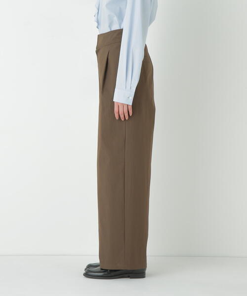 human woman(ヒューマンウーマン)の「◆コットンナイロンツイルパンツ(その他パンツ・レディース・ベージュ/ブラウン・SMALL/MEDIUM)」の7枚目の写真