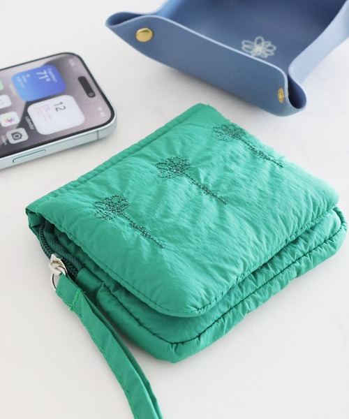 セール】FLOWERミラー付きポーチ / 577626（ポーチ）｜LAKOLE（ラコレ