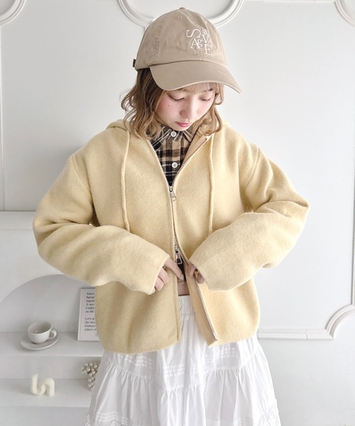 【極美品✨】ブリーフィング ニットパーカー　ダブルジップ　フード　ロゴ刺繍　M 極美品✨】ブリーフィング ニットパーカー ダブルジップ フード ロゴ