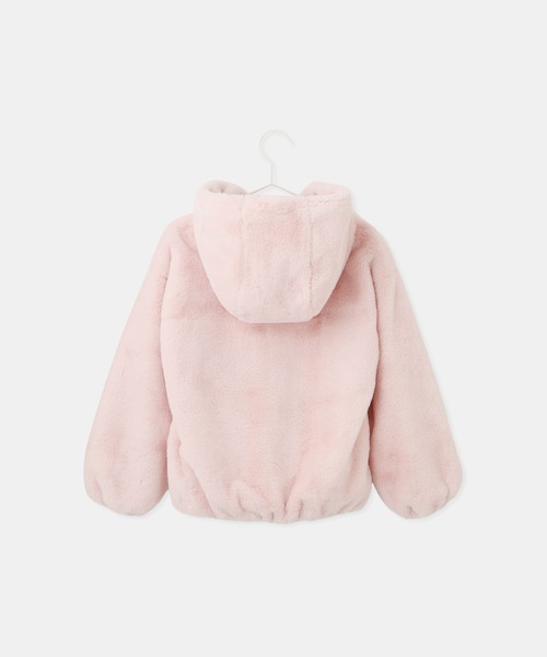 ROPE' PICNIC(ロペピクニック)の「【KIDS/キッズ】ふわふわフェイクファージップブルゾン(ブルゾン・キッズ・ピンク/オフホワイト・S/M/L)」の16枚目の写真