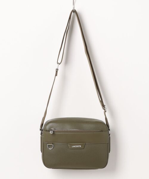 LACOSTE（ラコステ）の「《LACOSTE》REPORTER BAG NH5048OI（ショルダーバッグ・メンズ・ブラック/グリーン系その他/カーキブラウン・フリー）」の3枚目の写真
