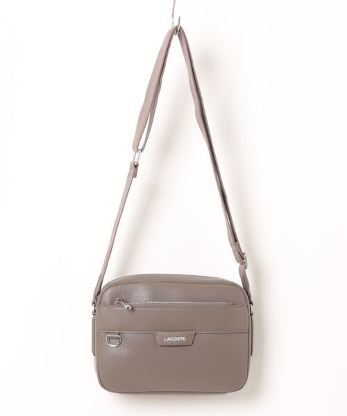 LACOSTE（ラコステ）の「《LACOSTE》REPORTER BAG NH5048OI（ショルダーバッグ・メンズ・ブラック/グリーン系その他/カーキブラウン・フリー）」の2枚目の写真