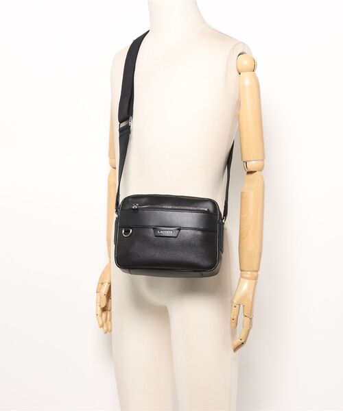 LACOSTE（ラコステ）の「《LACOSTE》REPORTER BAG NH5048OI（ショルダーバッグ・メンズ・ブラック/グリーン系その他/カーキブラウン・フリー）」の7枚目の写真