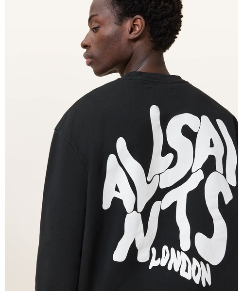 ALLSAINTS(オールセインツ)の「ORLANDO OVERSIZED CREW NECK SWEATSHIRT | ORLANDO オーバーサイズ クルー ネック スウェットシャツ(スウェット・メンズ・ブラック・S/M/XS/L)」の2枚目の写真