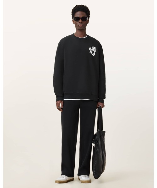 ALLSAINTS(オールセインツ)の「ORLANDO OVERSIZED CREW NECK SWEATSHIRT | ORLANDO オーバーサイズ クルー ネック スウェットシャツ(スウェット・メンズ・ブラック・S/M/XS/L)」の3枚目の写真