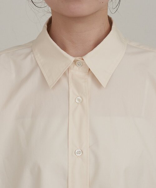 russet(ラシット)の「【再値下げ】コットンレギュラーシャツ(シャツ/ブラウス・レディース・オフホワイト/サックスブルー・FREE)」の6枚目の写真