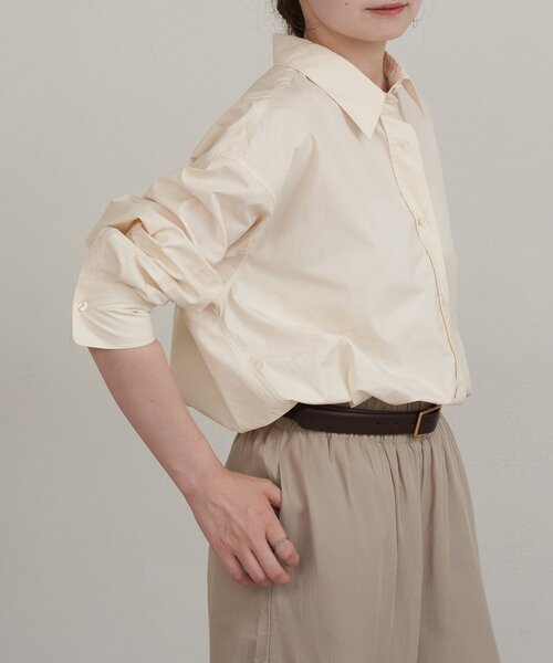 russet(ラシット)の「【再値下げ】コットンレギュラーシャツ(シャツ/ブラウス・レディース・オフホワイト/サックスブルー・FREE)」の10枚目の写真
