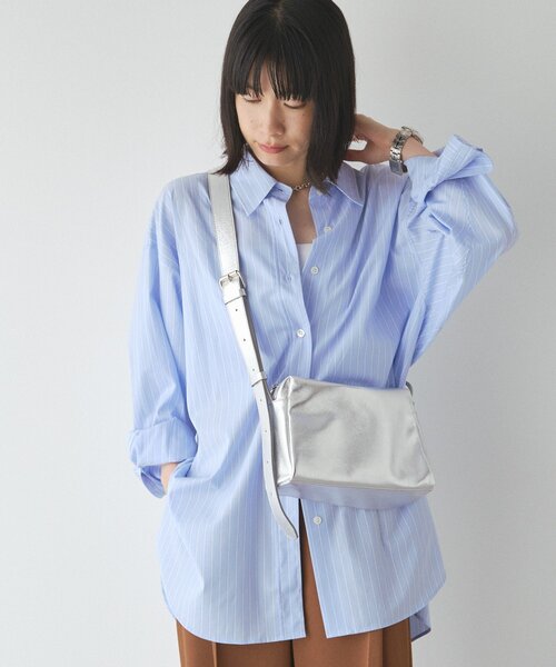 russet(ラシット)の「【再値下げ】コットンレギュラーシャツ(シャツ/ブラウス・レディース・オフホワイト/サックスブルー・FREE)」の16枚目の写真