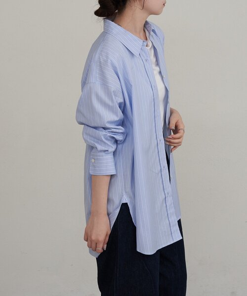 russet(ラシット)の「【再値下げ】コットンレギュラーシャツ(シャツ/ブラウス・レディース・オフホワイト/サックスブルー・FREE)」の18枚目の写真