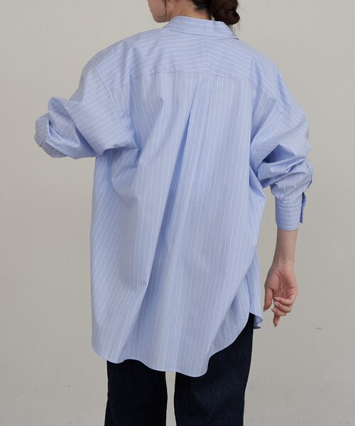 russet(ラシット)の「【再値下げ】コットンレギュラーシャツ(シャツ/ブラウス・レディース・オフホワイト/サックスブルー・FREE)」の19枚目の写真
