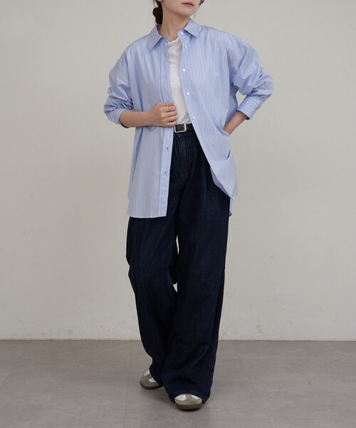 russet(ラシット)の「【再値下げ】コットンレギュラーシャツ(シャツ/ブラウス・レディース・オフホワイト/サックスブルー・FREE)」の21枚目の写真